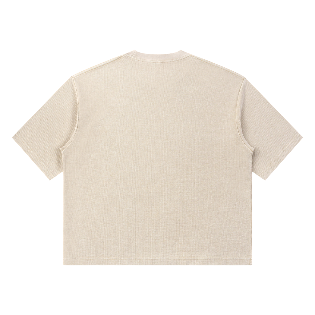 Unisex Mineral Wash Waffle Boxy T-Shirt